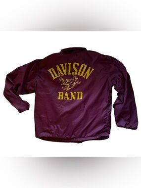 Vintage 70’s Davison School Band Windbreaker Jacket-Michigan